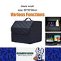 Black S PU Car Storage Box Trunk Organizer Collapsible Cargo Tool Storage Box