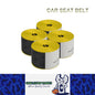 4x 3.6M Black/Yellow Strengthen Car Seat Belt Webbing Fabric Car Safety Seatbelt