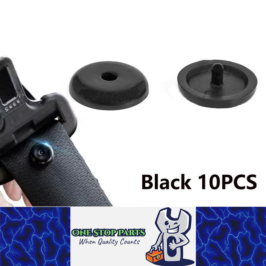 Black Seatbelt Stopper Buckle Button Clip Automobile Seat Belt Limit Stop Clip