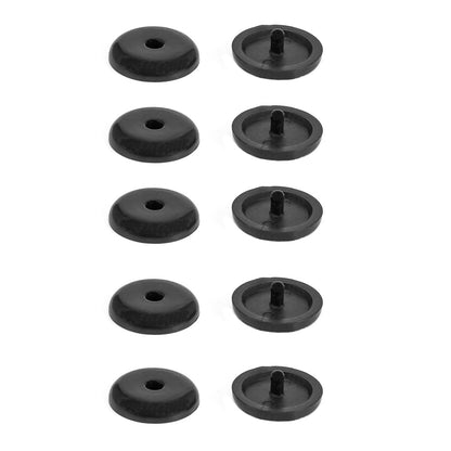 Black Seatbelt Stopper Buckle Button Clip Automobile Seat Belt Limit Stop Clip