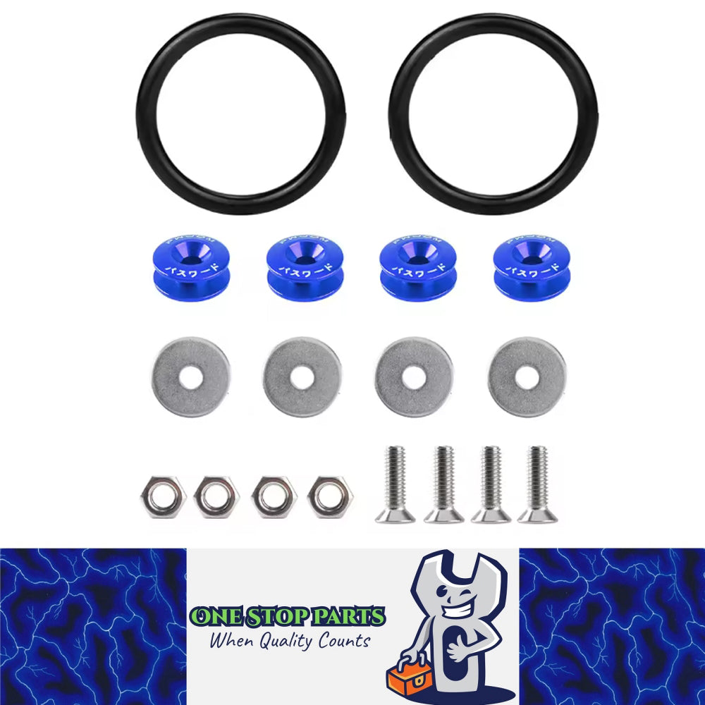Universal Quick Release Fasteners Kit for Car Front Rear Bumper Hatch Cover