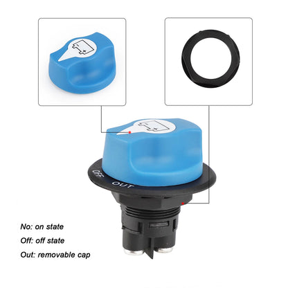 Blue 12V-24V 100Amp Heavy Duty Isolator Switch 35mm for Cars Boats 4wd 100 Amp