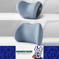 1 Set Blue Car Neck Pillow and Lumbar Support Memory Foam Cushion Soft & Durable