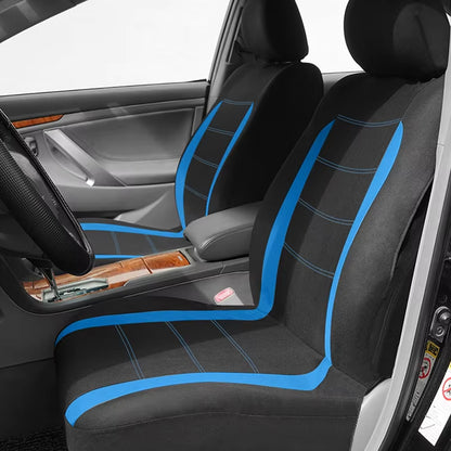 2 Seats Blue Car Seat Covers Universal Size Fit For Most Car SUV Truck Van