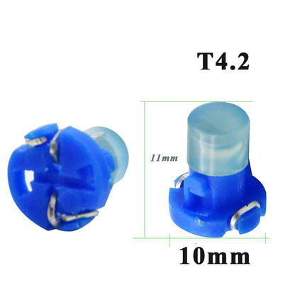 10 x 12v Crystal Blue T4.2 Neo 10mm Base Gel COB offers even spread (10pcs)