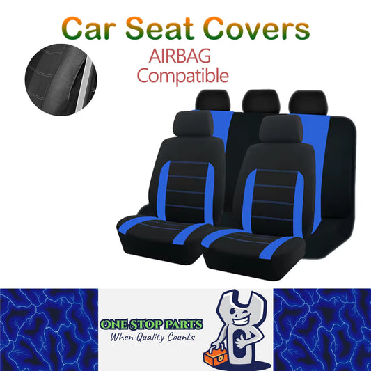 5 Seats Blue Car Seat Covers Universal Size Fit For Most Car SUV Truck Van