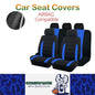 5 Seats Blue Car Seat Covers Universal Size Fit For Most Car SUV Truck Van