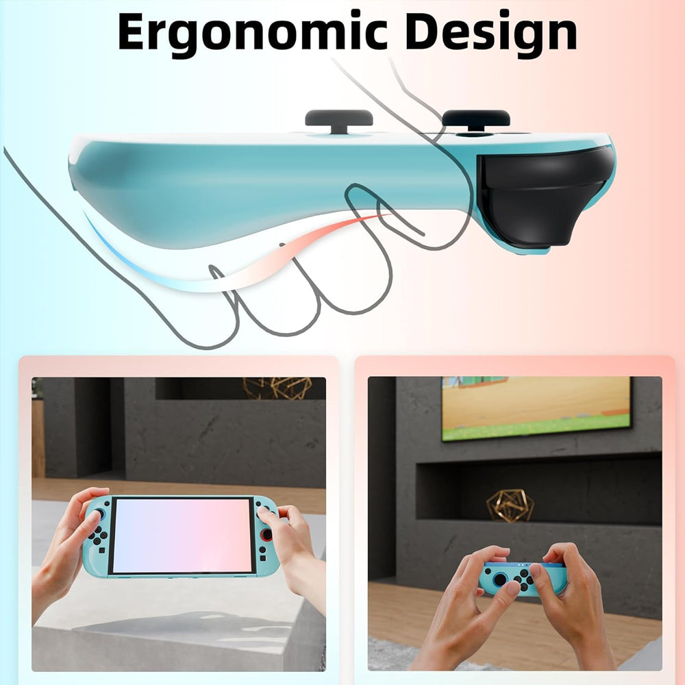 Blue Dockable Protective Cover Slim Protector Case for Switch 2 & Joy Con 2025