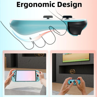 Blue Dockable Protective Cover Slim Protector Case for Switch 2 & Joy Con 2025