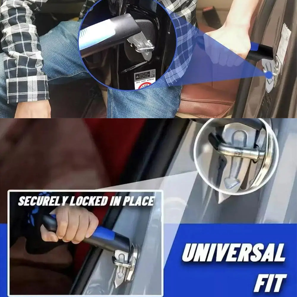 Blue Car Door Handle Cane Assist Grab Bar Mobility Aid for Elderly Children