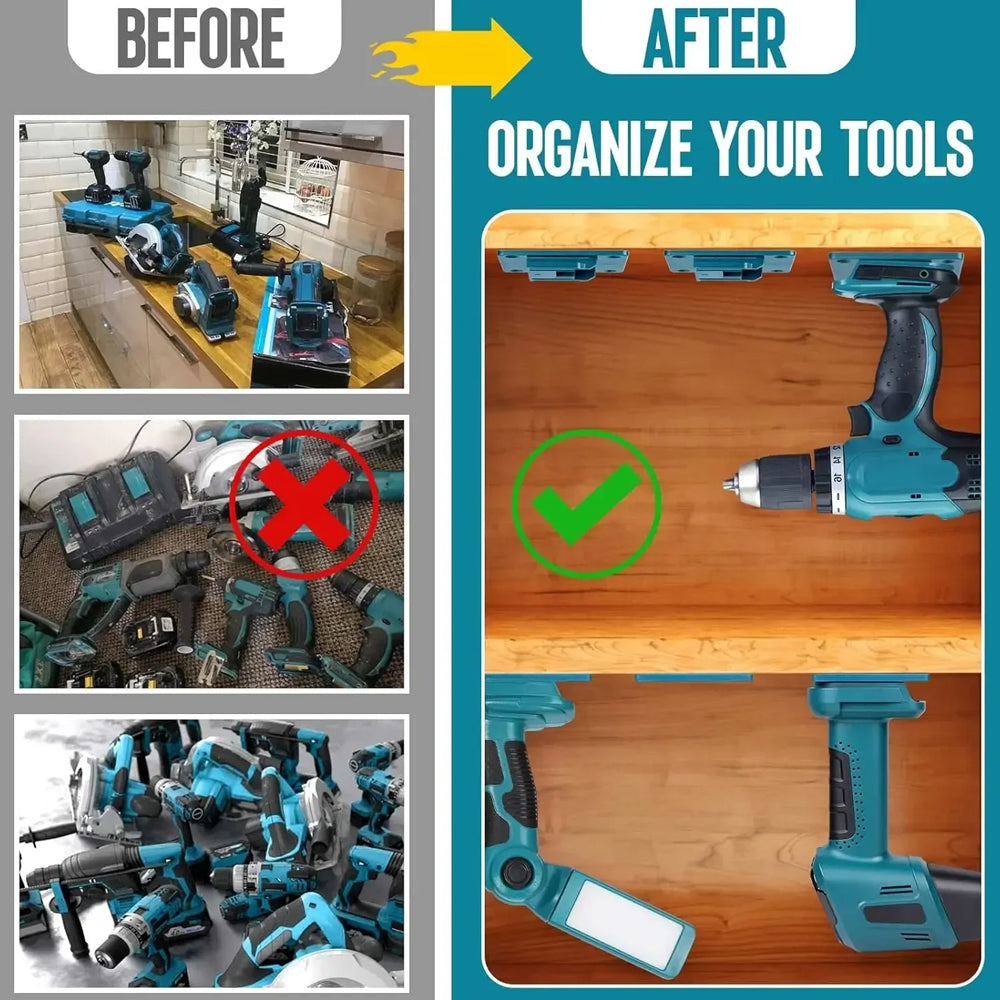 10 x Drill Tools Mount Holder for Makita 18V Power Tools Holder Dock Hanger