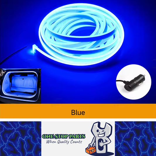 5M Blue LED Car Trunk Light Flexible LED Strip Light with Magnetic Induction