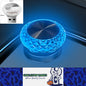 Ice Blue USB Mini LED Decorative Atmosphere Lamp For Car Interior Plug Play