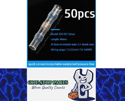 50pcs Waterproof Heat shrink Wire Connector Solder Insulated Join (suit 2.5mm)
