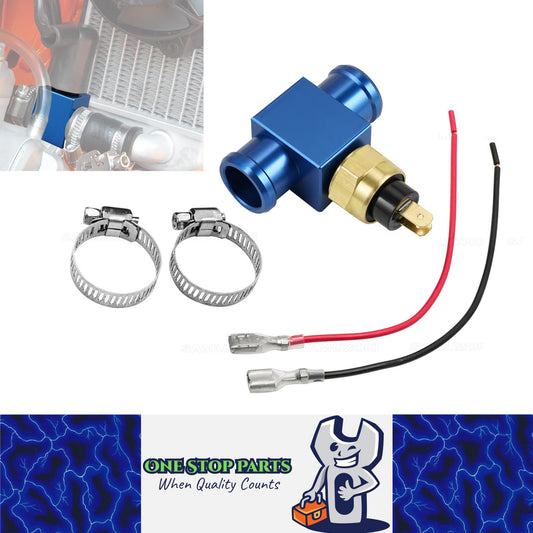 Blue 22mm Temperature Switch Radiator Fan Thermostat for Beta Yamha Honda Suzuki