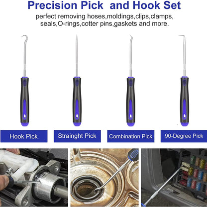 Blue Hand Tool Set Pry Disassembly Tool Interior Door Clip Panel Trim Dashboard