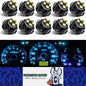 10 x T4.7 Neo 12mm 4x2016smd 800lm 12v Crystal Blue Dash illumination LEDs 10pcs