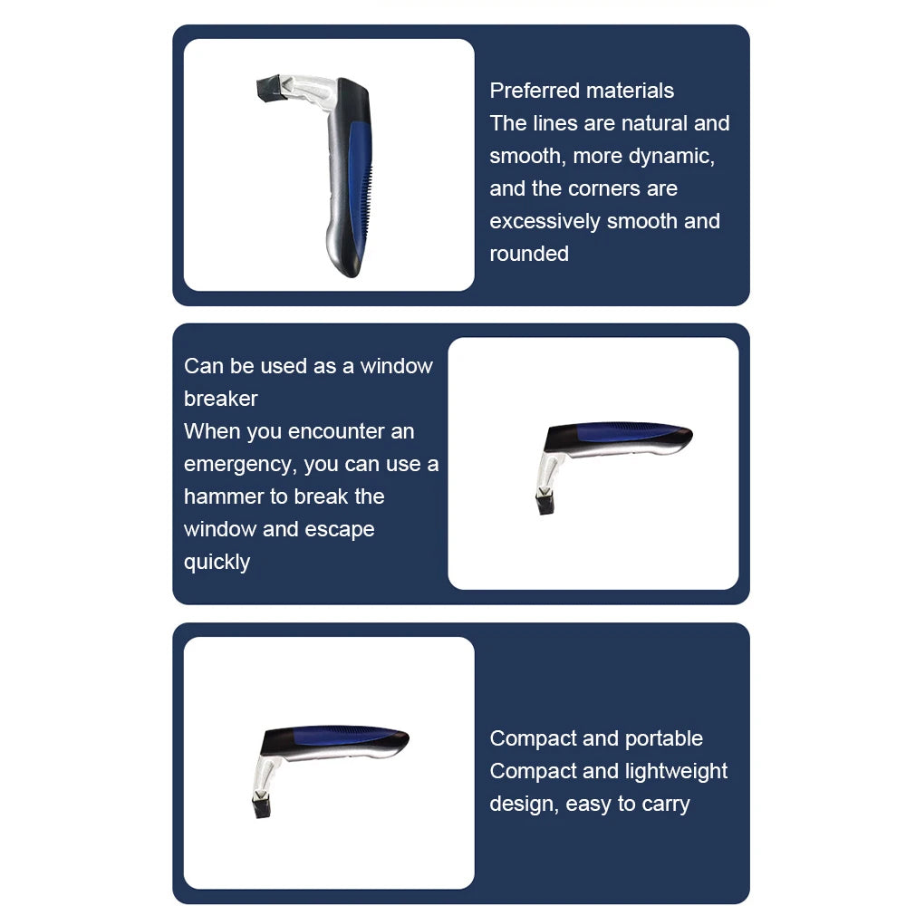 Blue Car Door Handle Cane Assist Grab Bar Mobility Aid for Elderly Children