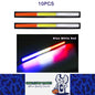 10x 17CM Blue/White/Red LED DRL Daytime Running Light Decorative 12V Strip Lamp