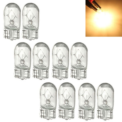 50 x T10 12v 5w Clear Coated Incandescent Canbus Globes (50pcs)