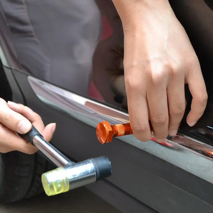 Car Body Dent Repair Rods 6pcs Hail Damage Removal Tools with Knock Down Pen Set