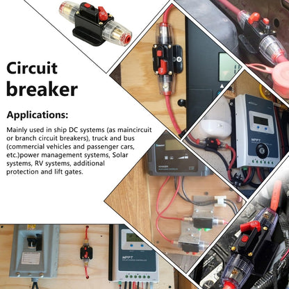 12v  Inline Circuit Breaker Manual Reset Ideal for 4wd Caravan Boat  Connector