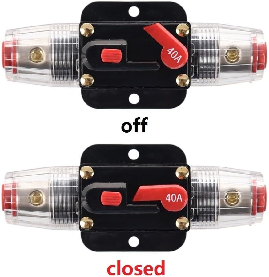 12v  Inline Circuit Breaker Manual Reset Ideal for 4wd Caravan Boat  Connector