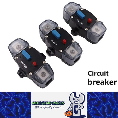 Heavy Duty 12v-48v  Inline Circuit Breaker Manual Reset for 4wd Caravan Boat Resettable Fuse