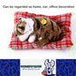 Brown Sleeping Cat in Pet Pad Doll Mini Kitten Toy with Meows Sound Car Decor