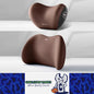 1 Set Brown Car Neck Pillow and Lumbar Support Memory Foam Cushion Soft &Durable