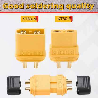 20 Pairs XT60H Bullet Connectors Male Female Plugs for RC Lipo Battery RC Plane