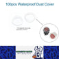 100 x Waterproof Dust Covers for 23mm Round Rocker Switches dust caps for Switch