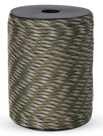 100m Army Green Camo 550lb Military 9 core Paracord Rope 4mm Outdoor Camp Rope