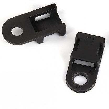 100 X Black Cable tie Mounts Plastic 4.3mm screw or pop rivet base for cable tie