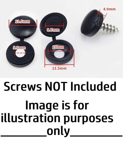 100 x Grey screw covers Bulk Screw Cap Covers with Lid (100pcs)
