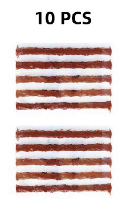 10 x Brown 6mm Tyre repair kit strips for plugging tyre puncture hole (10pcs)
