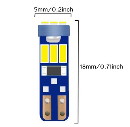 PINK/PURPLE T5 Super Bright Canbus 9smd 200 Lumens Purple LEDS FOR DASH (10pcs)