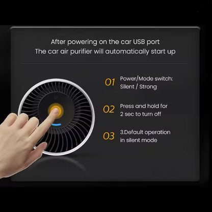 Philips Car Air Purifier UVC Filtration Nano Level Filtration USB Power Supply