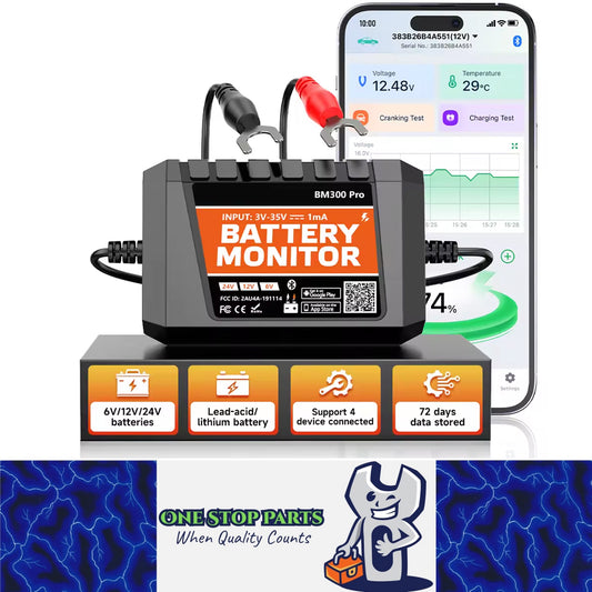 Car Battery Monitor 12V-24V Battery Tester SOC Battery Health Analyzer Tools