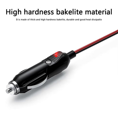 12V-24V Car Cigarette Lighter Plug Male Connector 20A Fused with 1.5M Wire