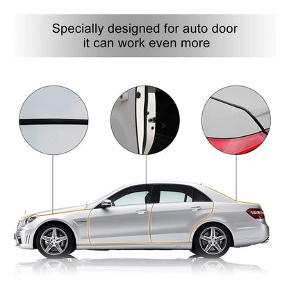5M White Car Door Protector Anti Collision Strip U Shape Car Door Edge Protector