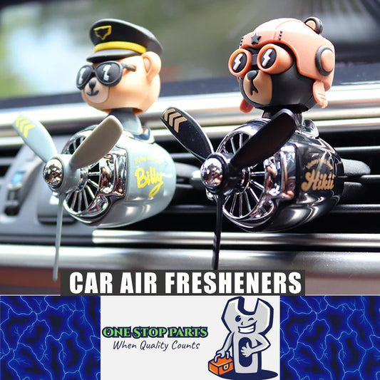Cute Bear Car Perfume Diffuser Rotating Pilot Aroma Air Freshener Odour Remover