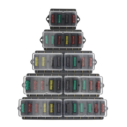 1 x 12 Standard Blade Fuse Holder Individual in and Out Circuits for Caravan 4wd