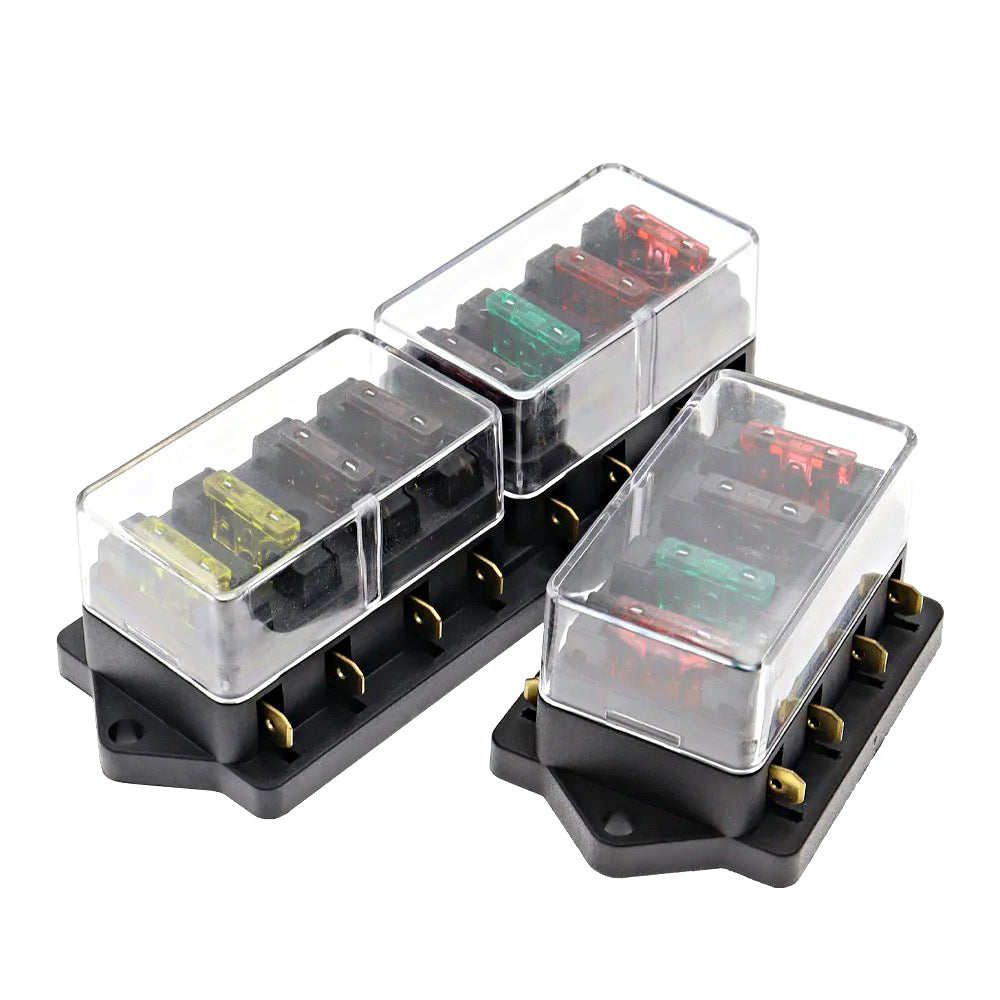 1 x 10 Standard Blade Fuse Holder Individual in and Out Circuits for Caravan 4wd