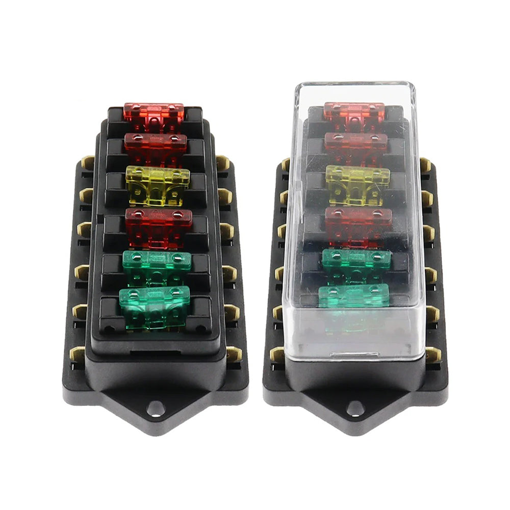 1 x 10 Standard Blade Fuse Holder Individual in and Out Circuits for Caravan 4wd