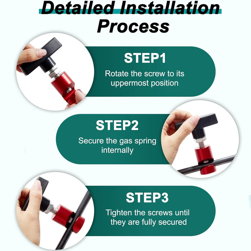 2 x Red Car Hood Strut Retaining Clip Lift Support Clamp Prop Trunk Tailgate