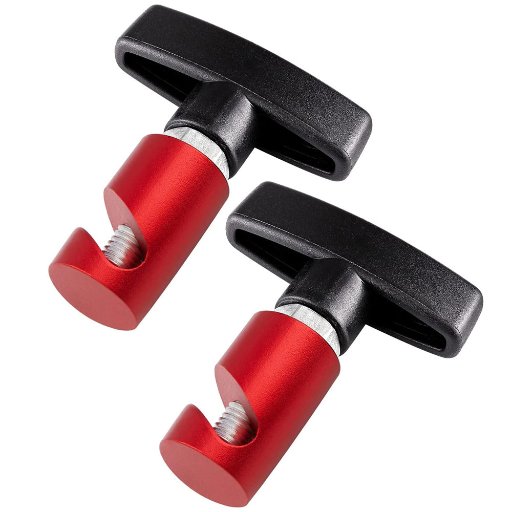 2 x Red Car Hood Strut Retaining Clip Lift Support Clamp Prop Trunk Tailgate