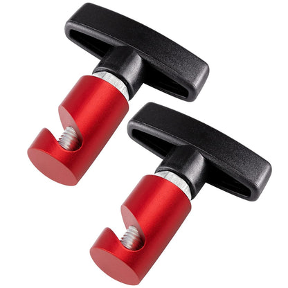 2 x Red Car Hood Strut Retaining Clip Lift Support Clamp Prop Trunk Tailgate