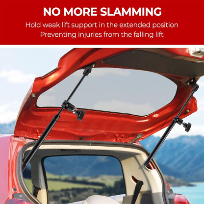 Black Car Hood Strut Retaining Clip 10mm Lift Support Clamp Prop Trunk Tailgate