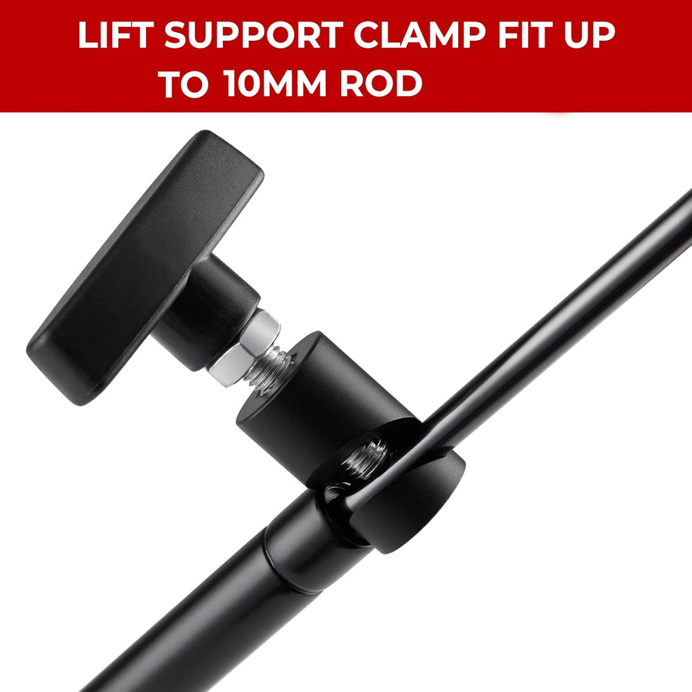 Black Car Hood Strut Retaining Clip 10mm Lift Support Clamp Prop Trunk Tailgate